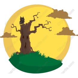 Owl and Gnarled Tree Night