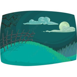 Moonlit Night Landscape