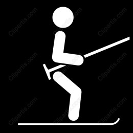 Minimalist Skier
