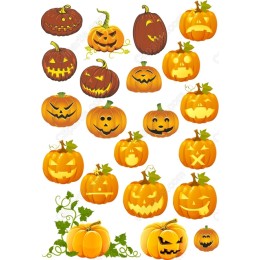 Pumpkin Clipart Bundle: 20 Unique