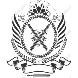 Regal Crossed Swords Emblem