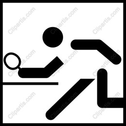 Energetic Table Tennis Player