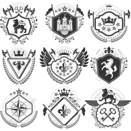 Vintage Heraldic Emblem Collection