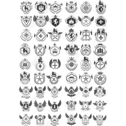Vintage Heraldic Set