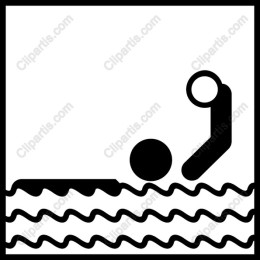 Minimalist Swimmer in Black and White