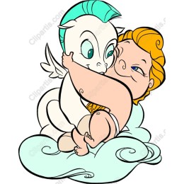 Cherub and Baby Dragon