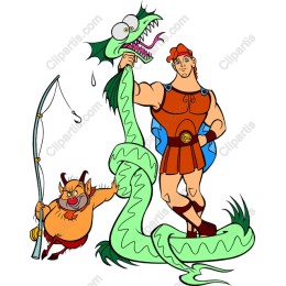 Mythical Hero and Sea Monster