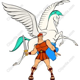 Mythical Warrior & Pegasus