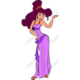 Elegant Purple Gown Character
