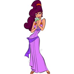 Elegant Purple Gown Character