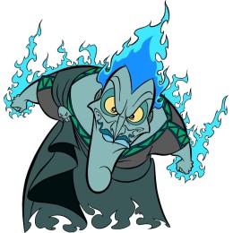 Fiery Animated Character