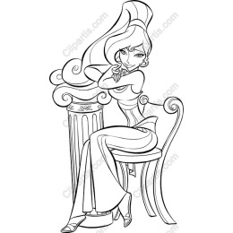 Elegant Seated Woman