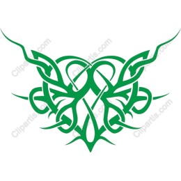 Green Tribal Heart
