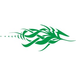 Green Abstract Fish