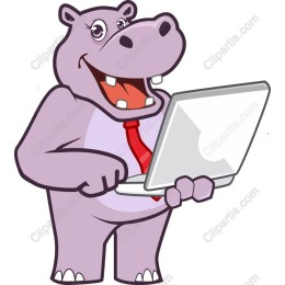 Cheerful Hippo Business
