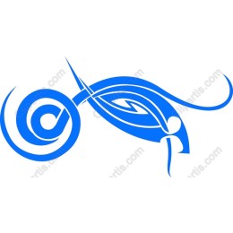 Dynamic Blue Abstract