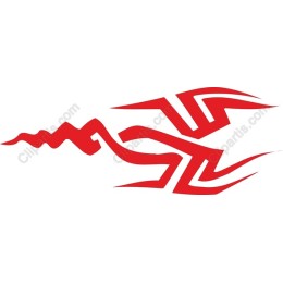 Red Tribal Wave