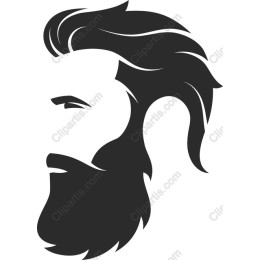 Stylized Bearded Man Portrait