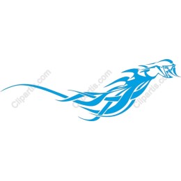 Dynamic Blue Tribal
