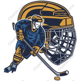 Dynamic Ice Hockey Player