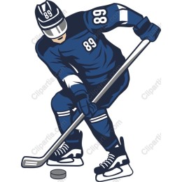 Hockey Player in Action