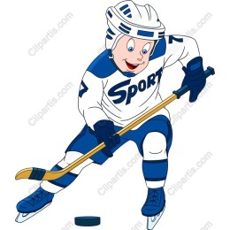 Cheerful Young Hockey Player