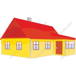 Vibrant Yellow House