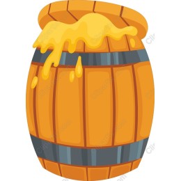 Vibrant Wooden Barrel