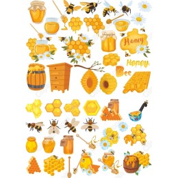 Honey Bee Set - Buzzing Beauty for Your Projects!
