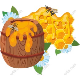 Rustic Honey Barrel
