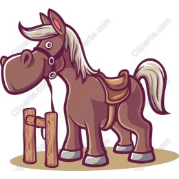 Charming Cartoon Horse