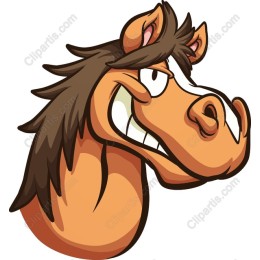 Charming Cartoon Horse
