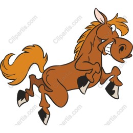 Joyful Cartoon Horse