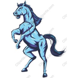 Dynamic Blue Horse
