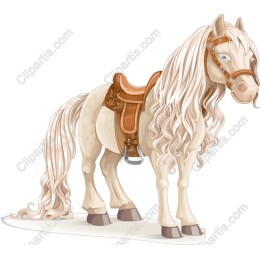 Majestic Light-Colored Horse