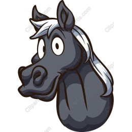 Cartoon Horse Head