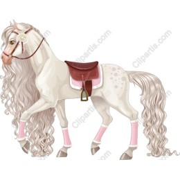 Whimsical White Horse