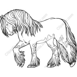 Majestic Horse Line Art