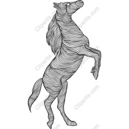 Elegant Rearing Horse