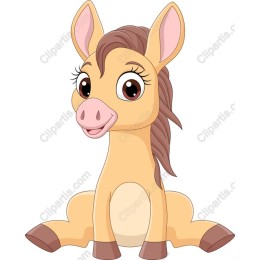 Cheerful Cartoon Horse