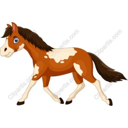 Charming Cartoon Horse