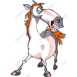 Vibrant Cartoon Horse