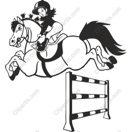 Dynamic Equestrian Horse Jumping