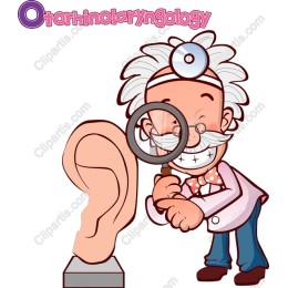 Otorhinolaryngology Cartoon Doctor
