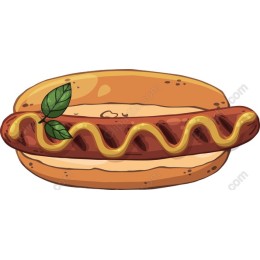 Vibrant Hot Dog