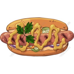 Vibrant Hot Dog