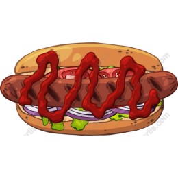 Vibrant Hot Dog