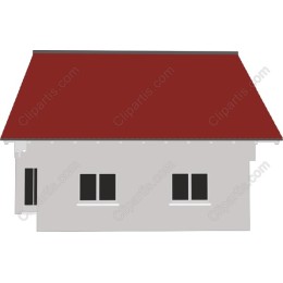 Modern House with Red Roof