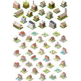 Urban Landscape Clipart Set