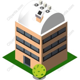 Modern Commercial Building - Isometric